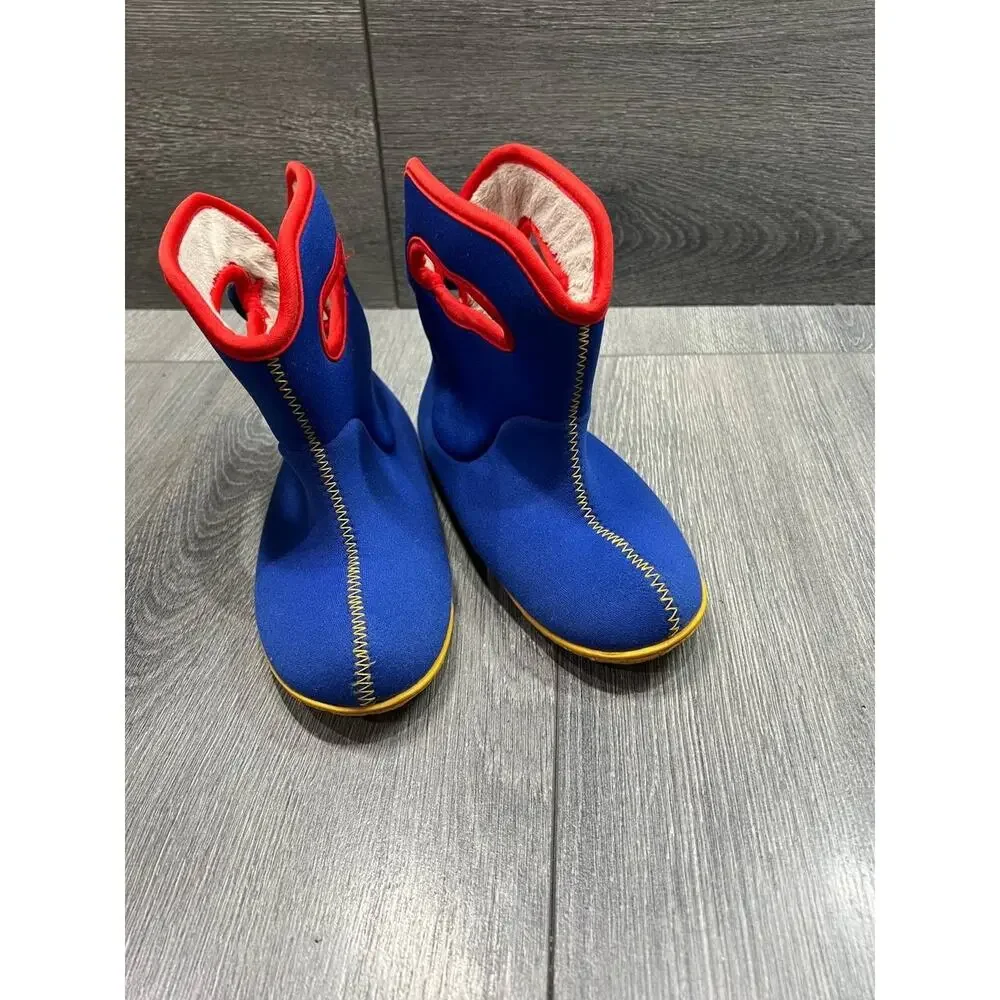 BOGS kids Solid Waterproof Rain Boots Blue 10 S000079